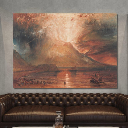 Vesuvio In Eruzione Joseph Mallord William Turner jwt146 quadro stampato su tela