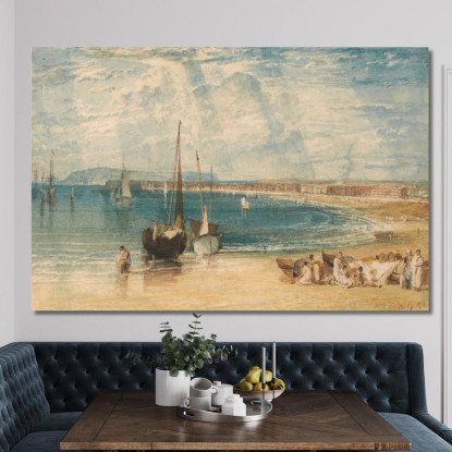 Weymouth Joseph Mallord William Turner jwt157 quadro stampato su tela
