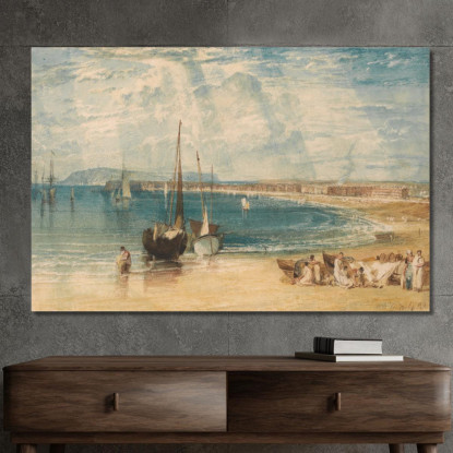 Weymouth Joseph Mallord William Turner jwt157 quadro stampato su tela