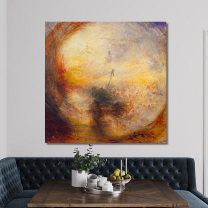 Licht Und Farbe Goethes Theorie Der Morgen Nach Der Sintflut Moses‘ Schrift Joseph Mallord William Turner drucken auf leinwand