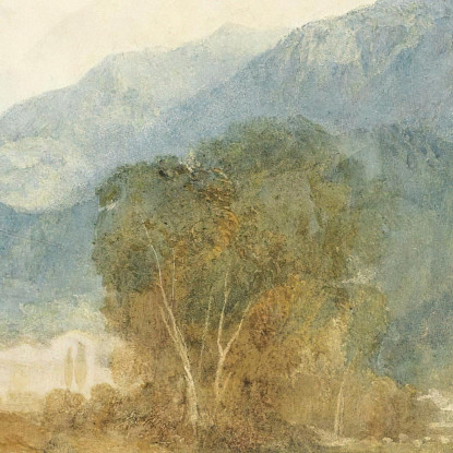 Una Vista Desde El Castillo De San Miguel Bonneville Saboya Desde Las Orillas Del Río Arve Joseph Mallord William Turner cuadro