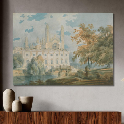 Clare Hall And King'S College Chapel Cambridge From The Banks Of The River Cam Joseph Mallord William Turner canvas print