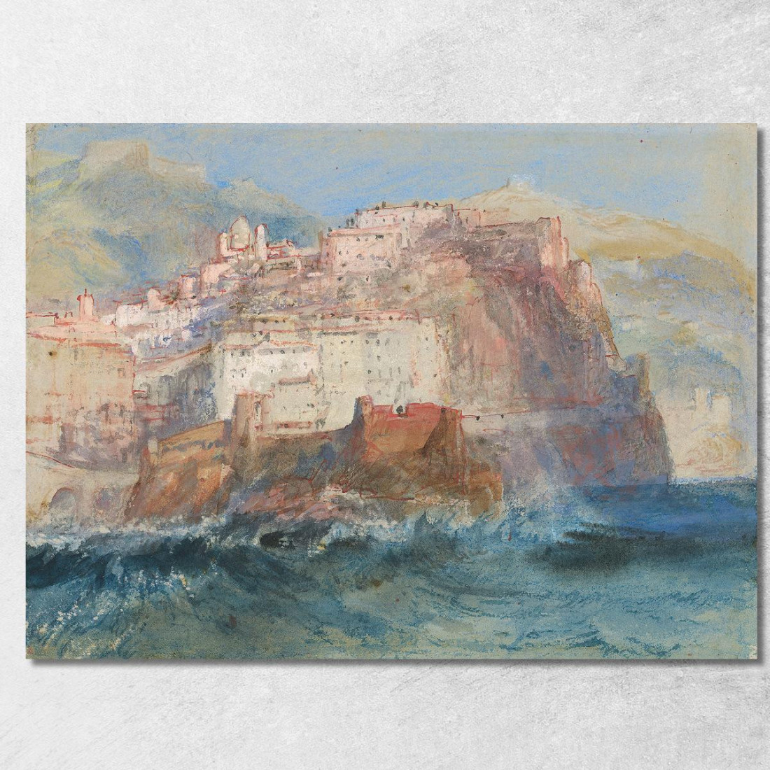 Génova Desde El Mar Mirando Hacia La Iglesia De Santa Maria Assunta En Carignano Joseph Mallord William Turner cuadro en lienzo