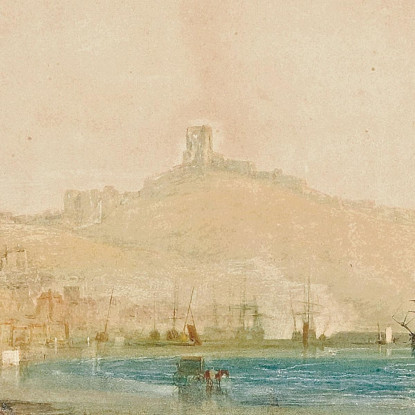 Ragazzi Mattutini Della Città E Del Castello Di Scarborough Che Catturano Granchi Joseph Mallord William Turner quadro stampato