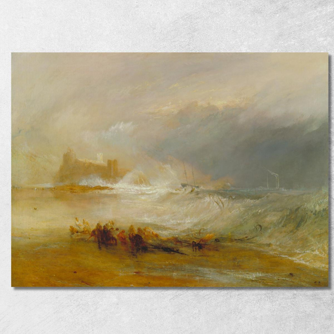 Wreckers Coast Of Northumberland With A Steam-Boat Assisting A Ship Off Shore Joseph Mallord William Turner canvas print