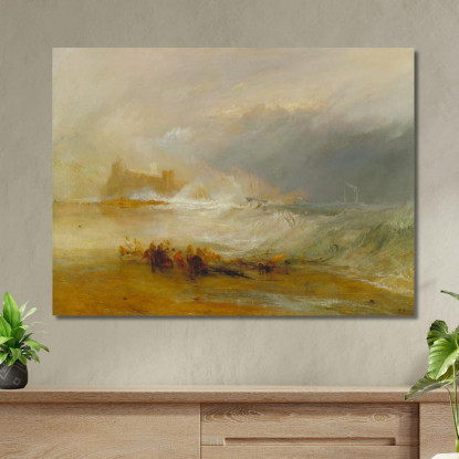 Wreckers Coast Of Northumberland With A Steam-Boat Assisting A Ship Off Shore Joseph Mallord William Turner canvas print