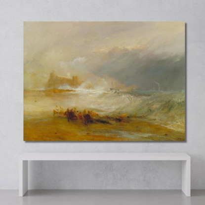 Wreckers Coast Of Northumberland With A Steam-Boat Assisting A Ship Off Shore Joseph Mallord William Turner canvas print
