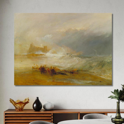 Wreckers Coast Of Northumberland With A Steam-Boat Assisting A Ship Off Shore Joseph Mallord William Turner canvas print