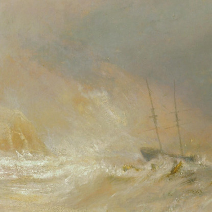 Wreckers Coast Of Northumberland With A Steam-Boat Assisting A Ship Off Shore Joseph Mallord William Turner canvas print