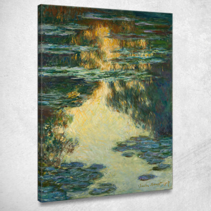 Ninfee 3 Claude Monet mnt360 quadro stampato su tela