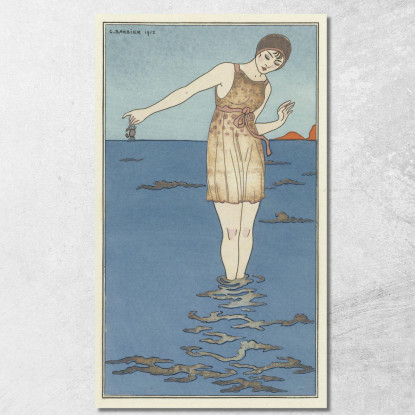 Costume Da Bagno George Barbier gbb13 quadro stampato su tela