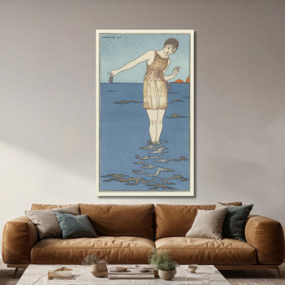 Costume Da Bagno George Barbier gbb13 quadro stampato su tela