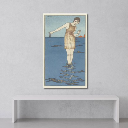 Costume Da Bagno George Barbier gbb13 quadro stampato su tela