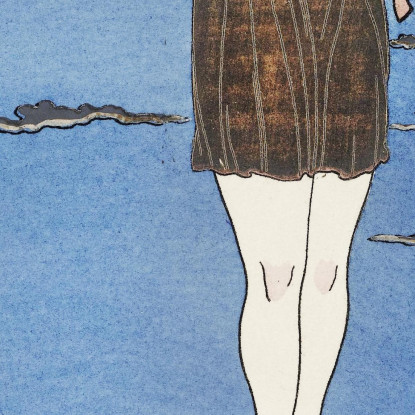 Costumi Parigini Abito Da Sera Ampio Del Journal Des Dames Et Des Modes George Barbier gbb16 quadro stampato su tela
