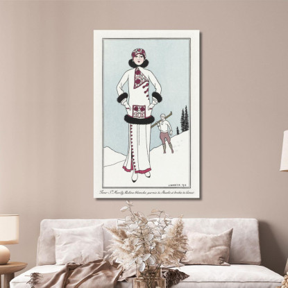 Costumi Parigini N. 51 George Barbier gbb25 quadro stampato su tela