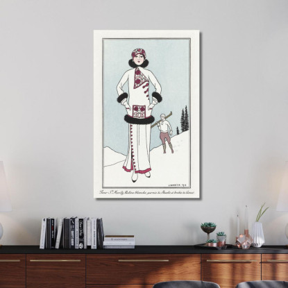 Costumi Parigini N. 51 George Barbier gbb25 quadro stampato su tela