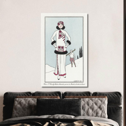 Costumi Parigini N. 51 George Barbier gbb25 quadro stampato su tela