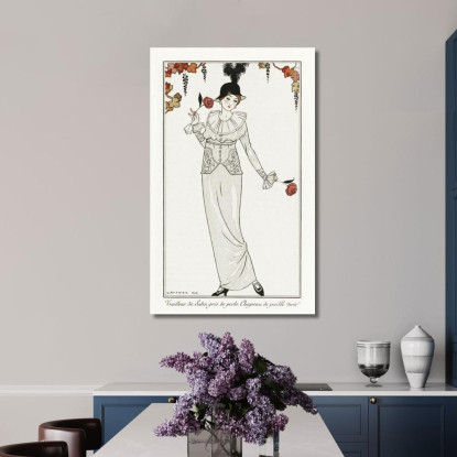 Costumi Parigini N. 8 George Barbier gbb28 quadro stampato su tela