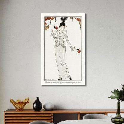 Costumi Parigini N. 8 George Barbier gbb28 quadro stampato su tela