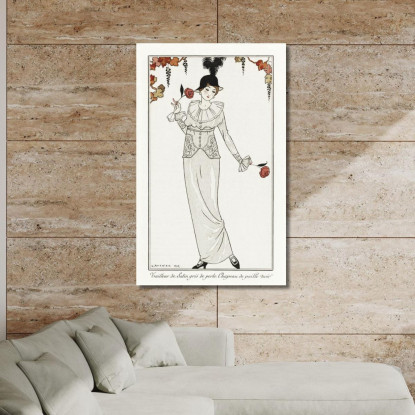 Costumi Parigini N. 8 George Barbier gbb28 quadro stampato su tela