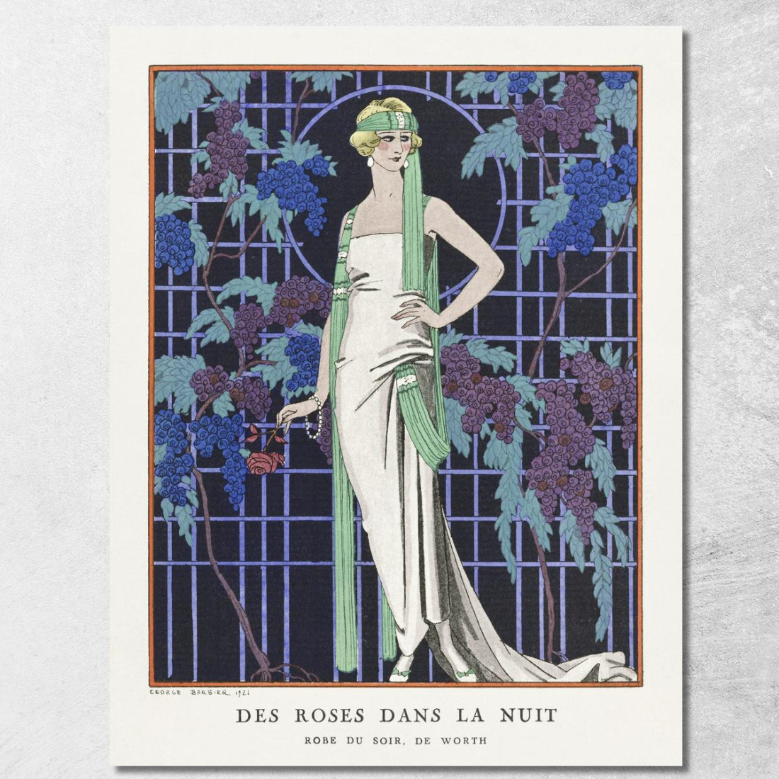 Abiti Da Sera Vale L'Abito Da Sera George Barbier gbb33 quadro stampato su tela