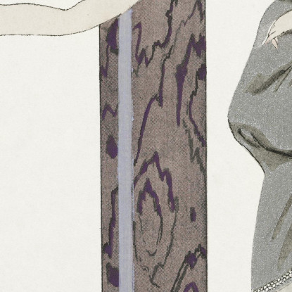 Abito E Cappotto Da Sera Eros Di Worth Dalla Gazette Du Bon Ton N° 9 George Barbier gbb39 quadro stampato su tela