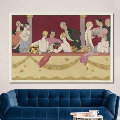 Evento George Barbier gbb41 quadro stampato su tela