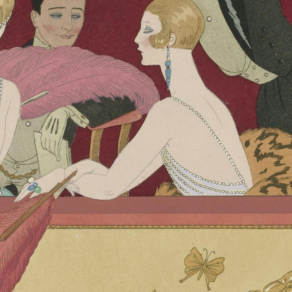 Evento George Barbier gbb41 quadro stampato su tela