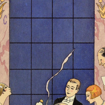 Falbalas E Fronzoli La Gourmandise George Barbier gbb47 quadro stampato su tela