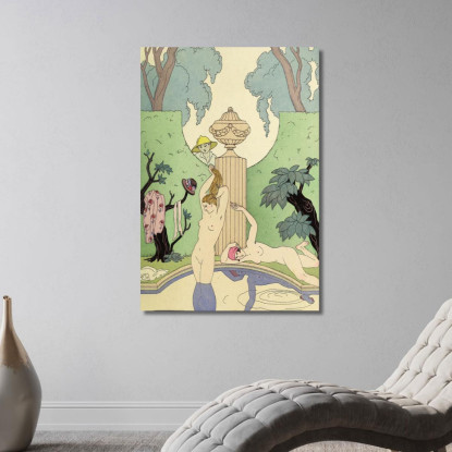 Falbalas E Fronzoli La Luxure George Barbier gbb48 quadro stampato su tela