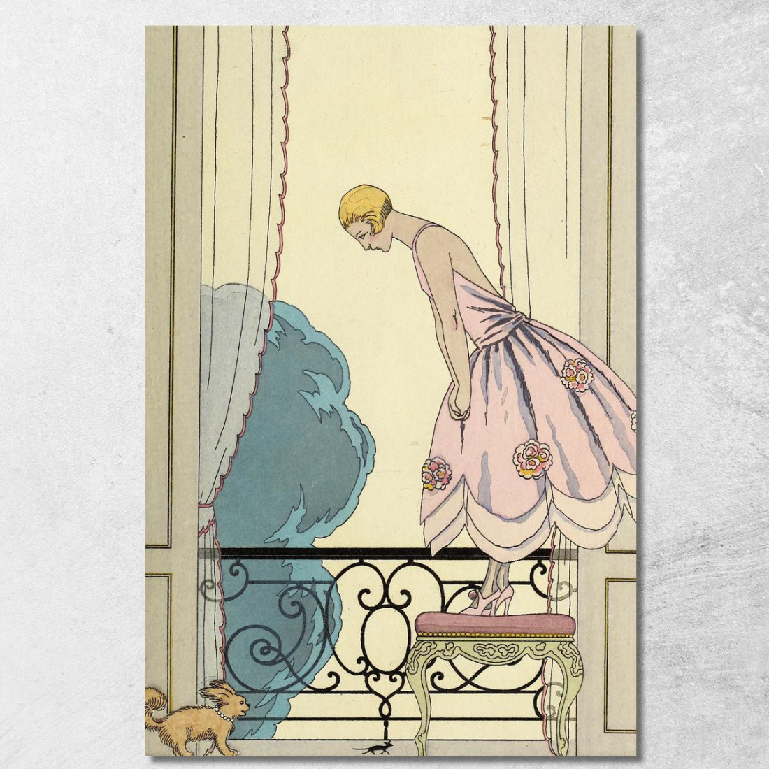 Falbalas E Fronzoli La Souris George Barbier gbb49 quadro stampato su tela