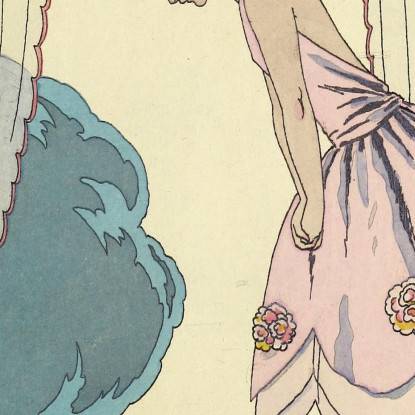 Falbalas E Fronzoli La Souris George Barbier gbb49 quadro stampato su tela