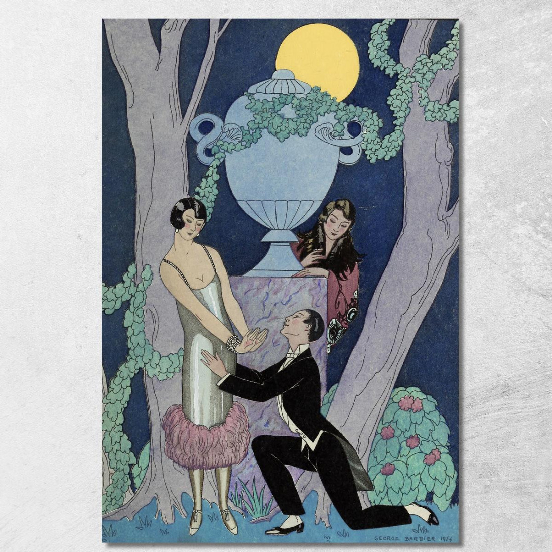 Falbalas E Fronzoli L'Olsarice George Barbier gbb50 quadro stampato su tela