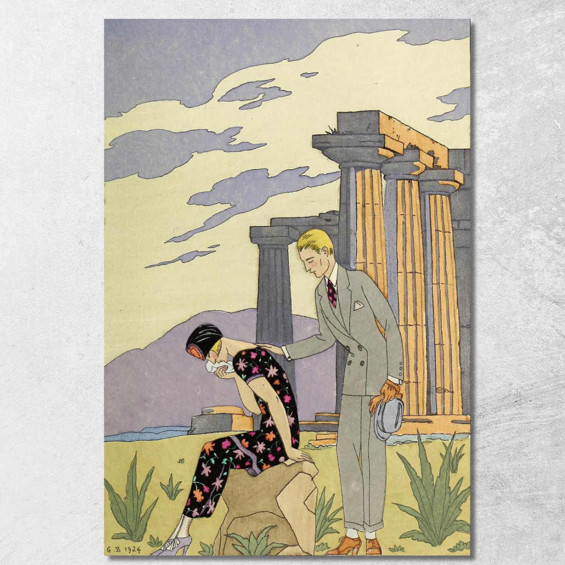 Falbalas E Fanfreluches Paestum George Barbier gbb53 quadro stampato su tela