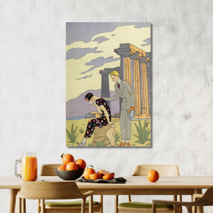 Falbalas E Fanfreluches Paestum George Barbier gbb53 quadro stampato su tela
