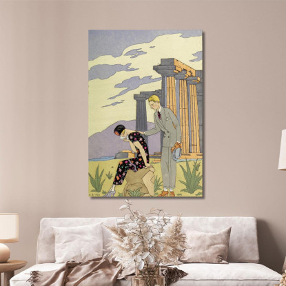 Falbalas E Fanfreluches Paestum George Barbier gbb53 quadro stampato su tela