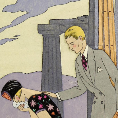 Falbalas E Fanfreluches Paestum George Barbier gbb53 quadro stampato su tela