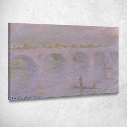 Ponte Waterloo A Londra Claude Monet mnt366 quadro stampato su tela