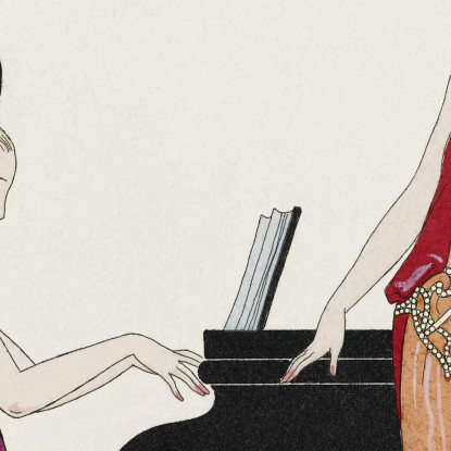 Incantesimo Francia Xx Secolo George Barbier gbb62 quadro stampato su tela