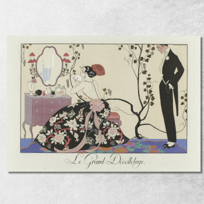 Gioia Di Vivere La Felicità Del Giorno O Le Grazie Della Moda George Barbier gbb64 quadro stampato su tela