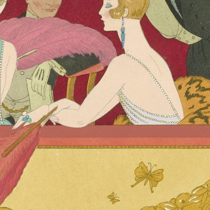 Gioia Di Vivere La Felicità Del Giorno O Le Grazie Della Moda 2 George Barbier gbb65 quadro stampato su tela