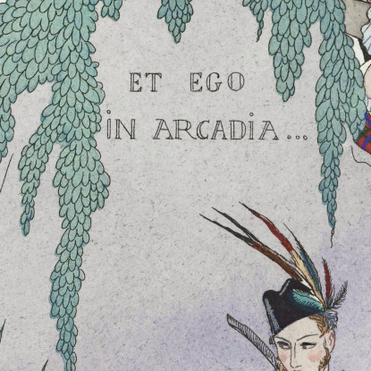 Il Poeta Amante George Barbier gbb66 quadro stampato su tela