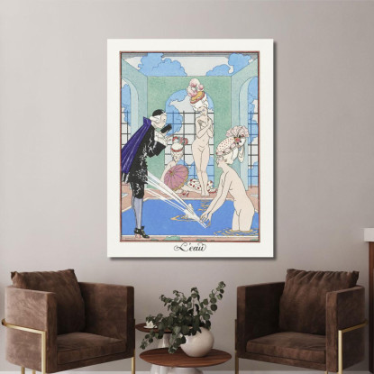 L'Acqua George Barbier gbb68 quadro stampato su tela