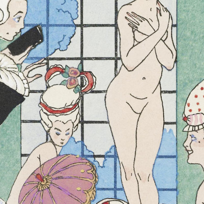 L'Acqua George Barbier gbb68 quadro stampato su tela