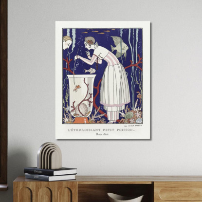 Lo Splendido Vestito Estivo Da Pesciolino George Barbier gbb70 quadro stampato su tela