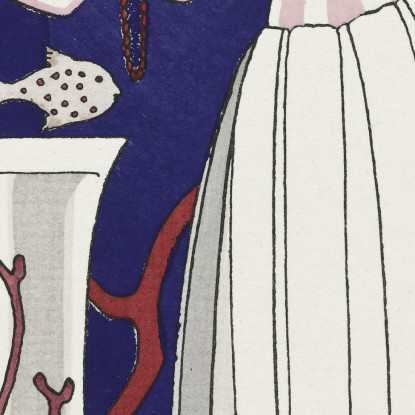 Lo Splendido Vestito Estivo Da Pesciolino George Barbier gbb70 quadro stampato su tela