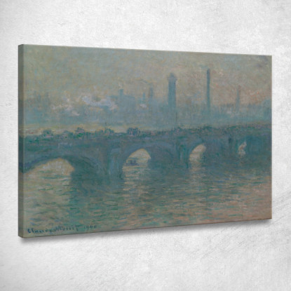 Tempo Grigio Sul Ponte Di Waterloo Claude Monet mnt368 quadro stampato su tela