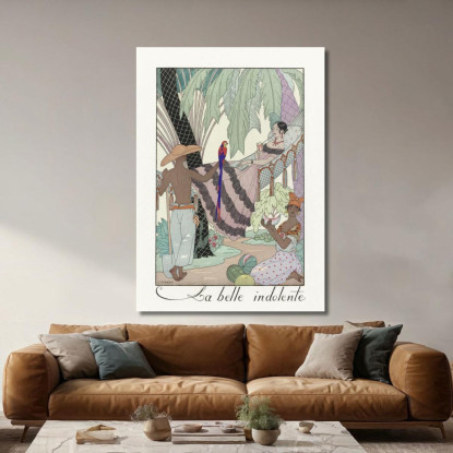 La Belle Indolente George Barbier gbb73 quadro stampato su tela