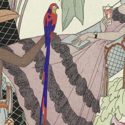 La Belle Indolente George Barbier gbb73 quadro stampato su tela