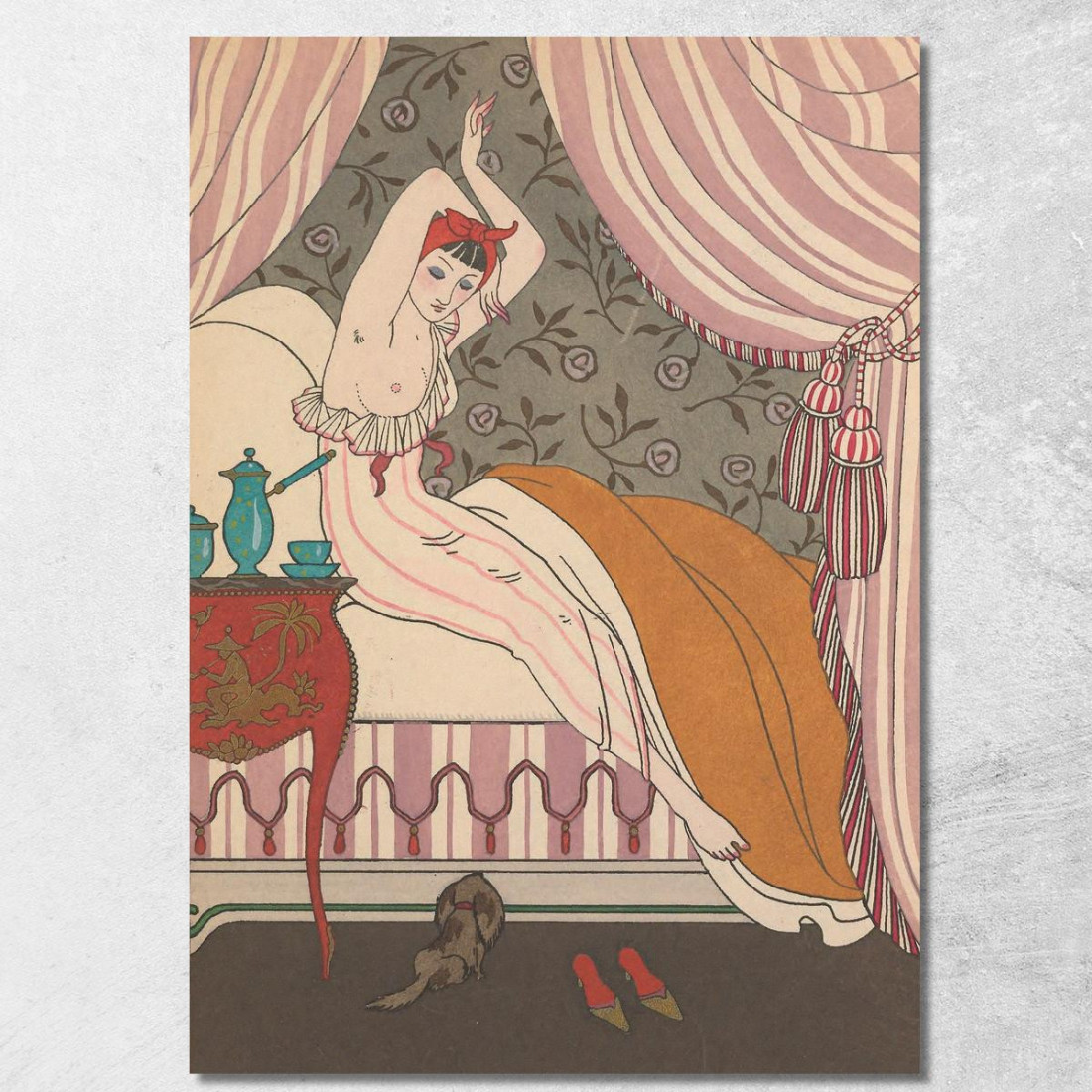 La Bella Mattinata George Barbier gbb74 quadro stampato su tela
